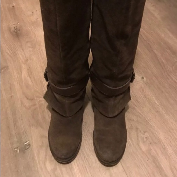 Brown Suede Boots - Picture 1 of 2